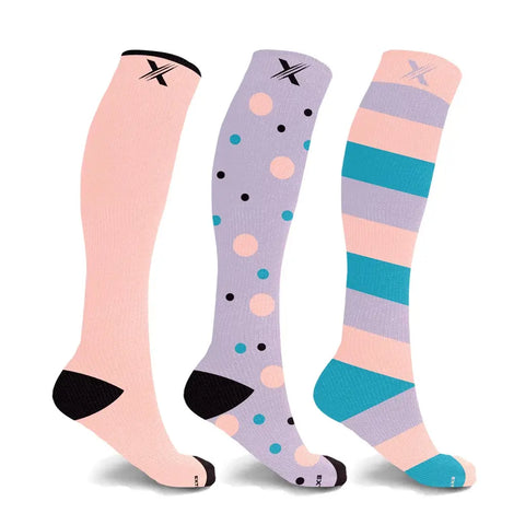 Pastel compression socks