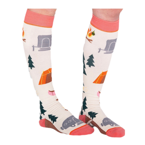 Happy Camper compression socks - cotton rich